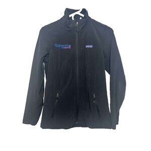 Patagonia Full Zip Jacket Women Size XS Black Soft Shell Outdoor